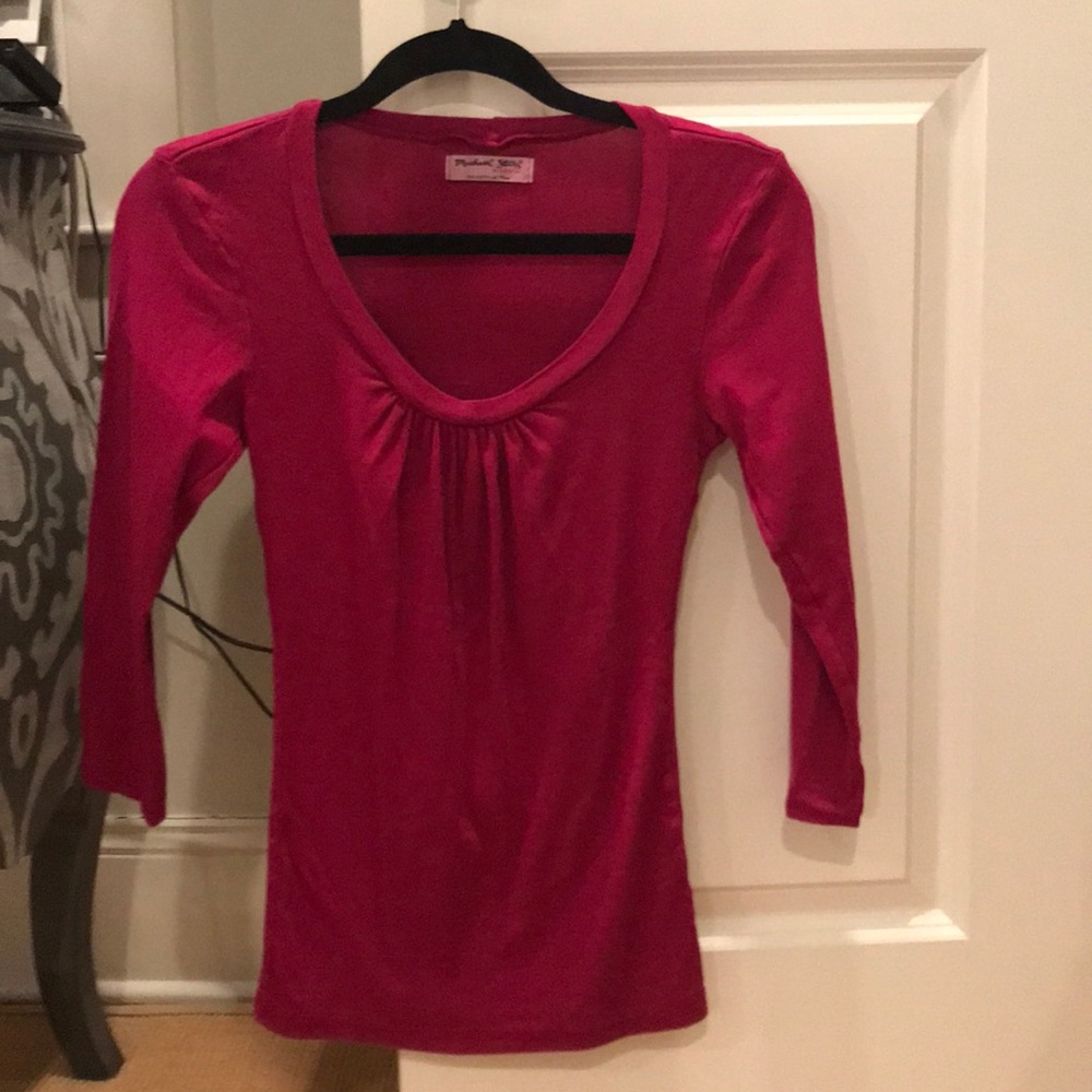 Michael Stars magenta “the original tee”